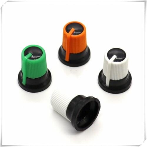 10 Pieces Plastic Flower Shaft Knob Diameter 15mm Height 17mm Potentiometer Encoder Knob Gear Shaped Inner Hole 6mm