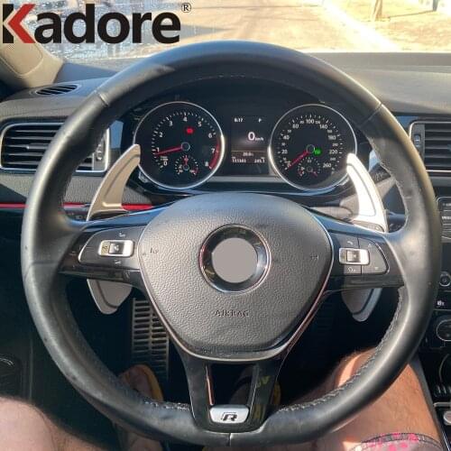 For Volkswagen VW Tiguan Golf 5 6 MK6 GTI Jetta MK5 Passat B6/7 CC Polo Car Steering Wheel Shift Paddle Shifter Extended 2pcs