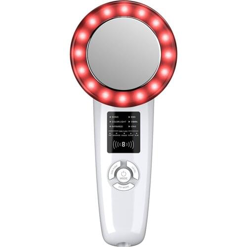 Dropshipping 6 in 1 EMS Body Shaping Machine Slimming Massager for Stomach Fat Remover Skin Care Infrared Ultrasonic Device