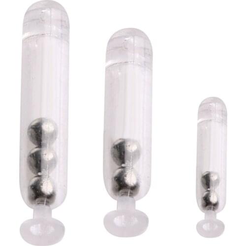 10pcs Worm Jig Fishing Lure Baits Rattles Insert Tube Rattles Shake Attract Fly