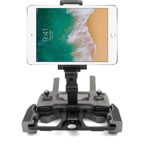 Remote Controller Aluminum Alloy Bracket Tablet Phone Clip for MAVIC 2 PRO/ ZOOM/ MAVIC PRO/ AIR/ SPARK CrystalSky Monitor Black