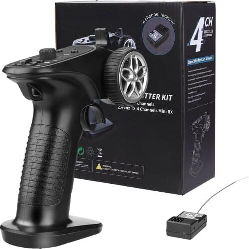 GA-4H-TX TX4 2.4GHz 4CH Radio system Transmitter Controller remote control w/ Receiver for 1/8 1/10 RC Car Boat PK TG3 FS-GT3B