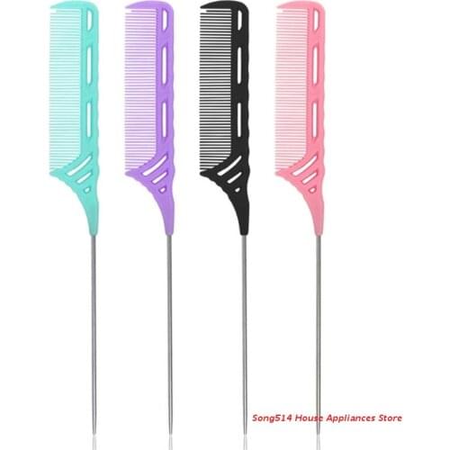 Rat Tail Combs Pintail Barber Styling Comb for Women Anti Static Heat Resistant