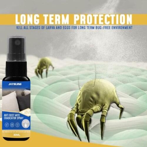 30ML Mite Removal Spray Anti-Dust Mite Eradicator Spray Mites Spray Bed Bed Removal No Pollution/smell/damaging Fabric
