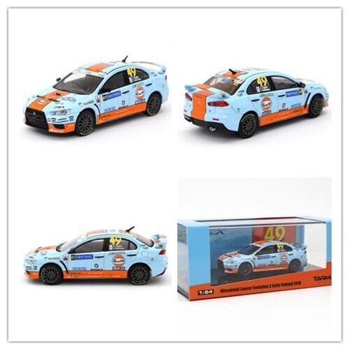 Tarmac Works 1/43 mitsubishi lancer EVO X Gulf #49 Gulf oil Collector edition metal cars childrens toy gifts