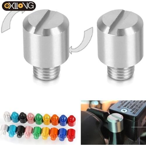 Mototcycle Clockwise M10*1.25 Mirror Hole Plug Screw For BMW Suzuki Honda Yamaha Kawasaki Moto Accessories Mirror Hole Screws