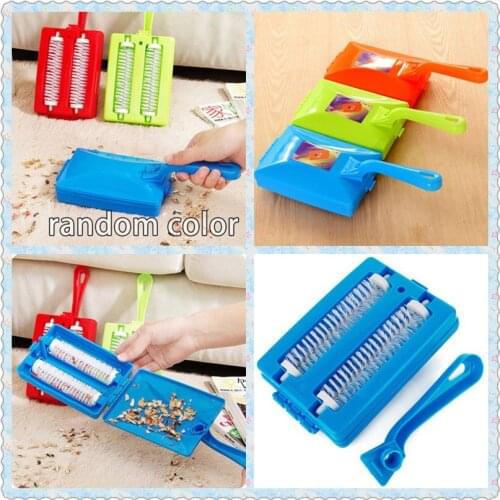 High Quality 2020 Double Brush Head Handheld Carpet Sweeper Crumb Dirt Brush Cleaner Collector