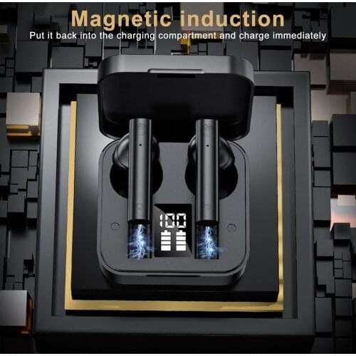 X9 TWS Mini Magnetic Bluetooth 5.0 Wireless Rechargeable Phone Earphone Earbuds