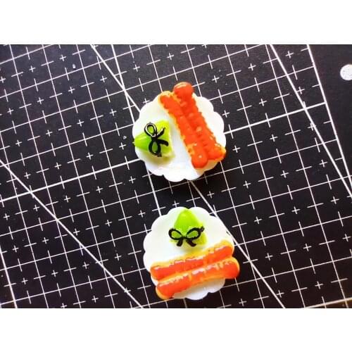 1pcs/lot resin simulated food model ham 24mm Cabochons Scrapbooking Hair Bow Center DIY Christmas decration