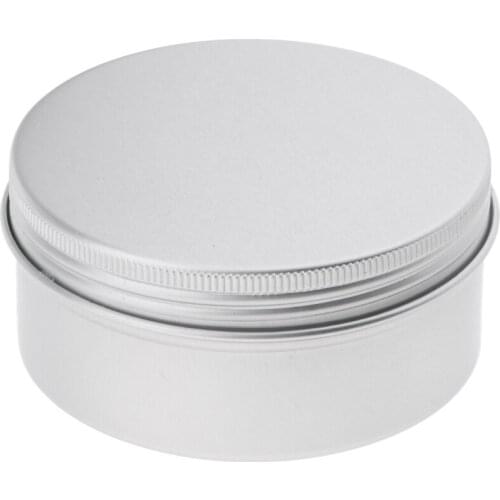 10pcs 150g Empty Aluminium Cosmetic Jar Tin Containers Box Screw Lid Case