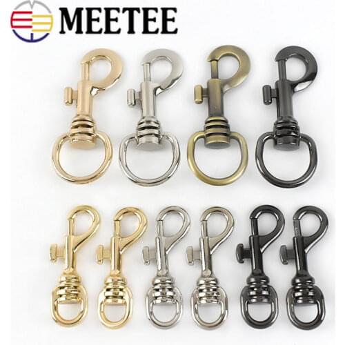 2/5Pcs 18/24mm Metal Dog Collar Buckles Keychain Trigger Lobster Clasps Handbag Strap Swivel Snap Hooks DIY Bag Buckle Accessory