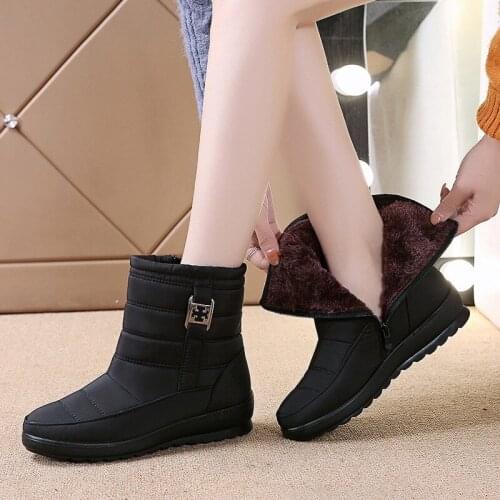 2021 Winter Boots Women Warm Snow Boots Non-slip Ankle Boots Women Winter Shoes Female Footwear Botas Mujer Plus Size