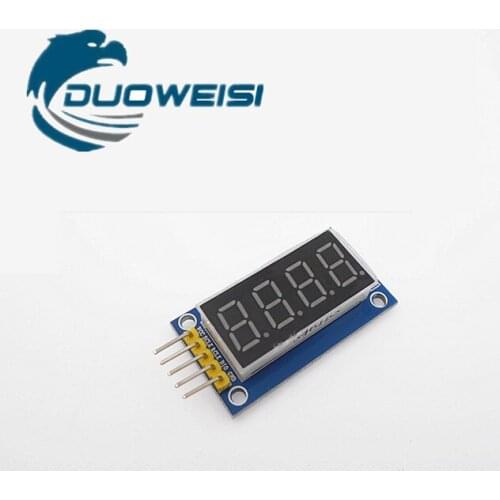 4-digit digital display module LED brightness adjustable with clock point accessories