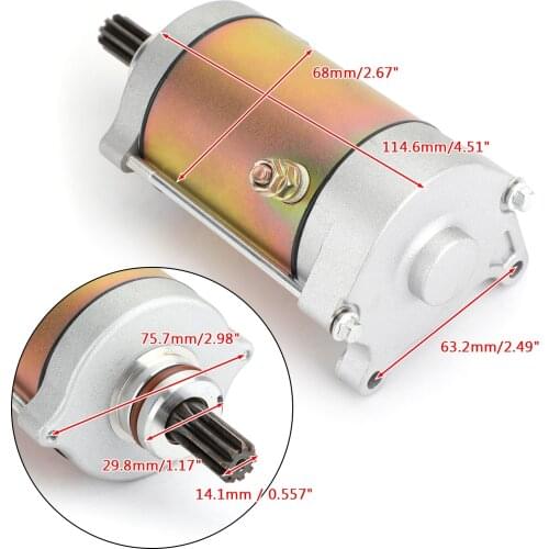 Artudatech Starter Motor 9-Tooth For CF-Moto CFORCE UFORCE ZFORCE 400 500 600 0GR0-091100 ATV Accessories Parts