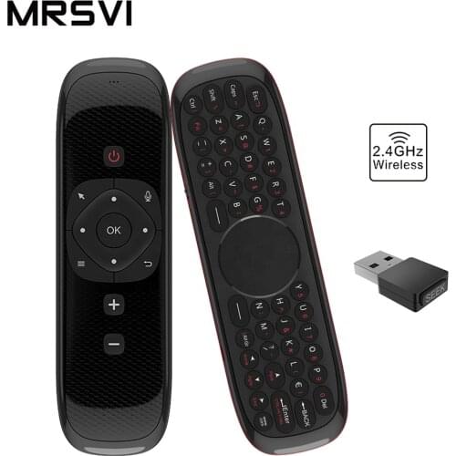 W2 Fly Air Mouse Wireless Keyboard Mouse 2.4G Voice Remote Control Mini Remote Control For Smart Android Tv Box Mini Pc VS W1 i8