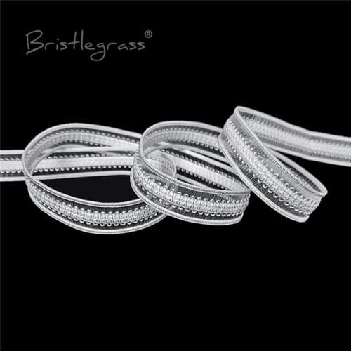 BRISTLEGRASS 5 Yard 1/2" 13mm Mesh Loop Picot Frilly Lace Trim Elastics Spandex Bands Headband Hair Tie Tutu Dress Sewing Crafts