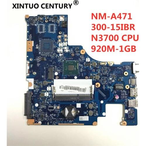 FOR LENOVO 300-15IBR Laptop motherboard NEW BMWC1/BMWC2 NM-A471 Motherboard With N3700 CPU 920M 1GM video card tested 100% work