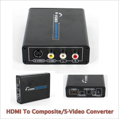 New 1080P HDMI to AV Composite S-video & CVBS Converter Video Audio Adapter for TV/PC/Blue-Ray DVD 1080P