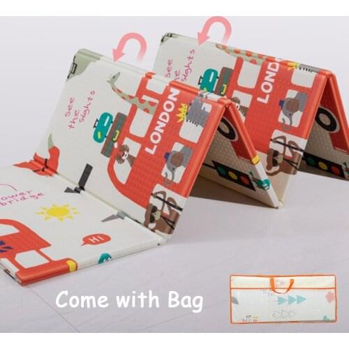 Toddler Toys Mat Foldable Baby Playmat Infant Crawling Pad Waterproof Portable Soft Floor Soft Carpet Childrens Developing Mats