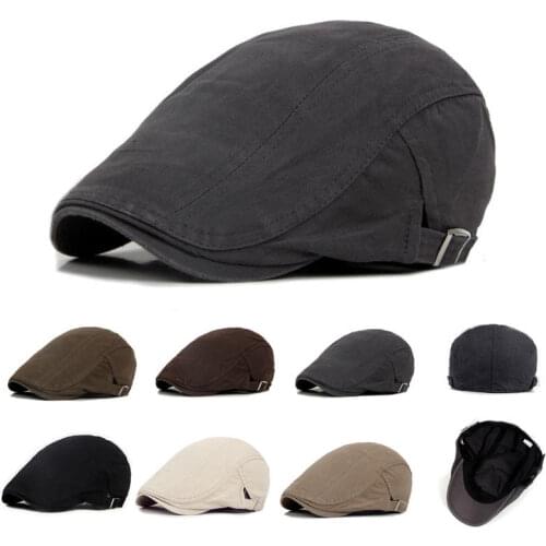 Mens Ivy Hat Berets Cap Golf Driving Sun Flat Cabbie Newsboy Fashion Herringbone Baker Boy Country Peaky Blinder Style Flat Hat