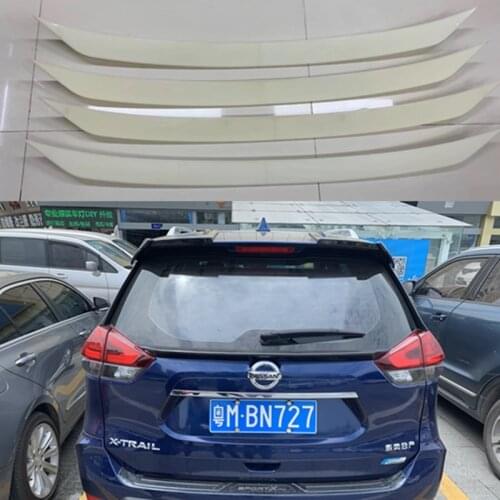 For Nissan X-Trail Rogue T32 2014 2015 2016 2017 Car Trunk Lip Rear Aero Add-on Spoiler Wing Cover Trim Pearl White Black