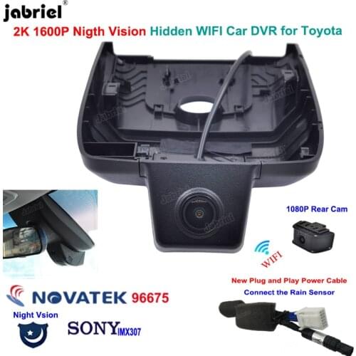 New 2K 1600P Dash Cam Car DVR Cameras For Toyota Camry xv70 Camry LE Camry XLE Camry SE Camry XSE For Toyota Aurion 2017-2021