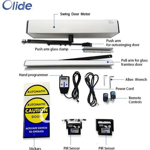 Olide No Touch PIR Motion Sensor Open Handicap Door Opener for Glass Swing Door