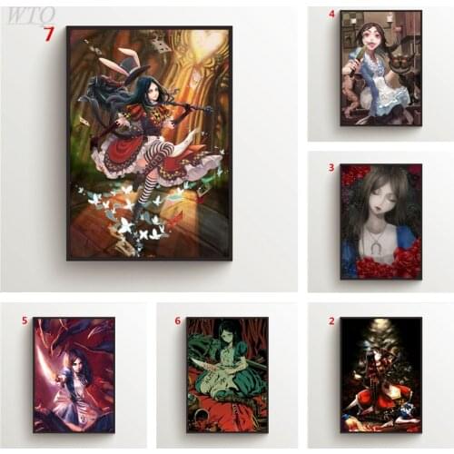 Alice Madness Returns Anime Posters Wall Poster Canvas Painting Posters and Prints Wall Decor Wall Art Picture Home Decoration