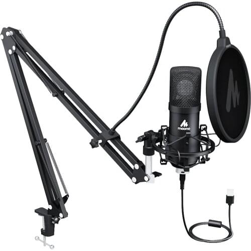 Professional desktop Microphone With large Microphone-Core and Microphone Stand USB Play and Plug