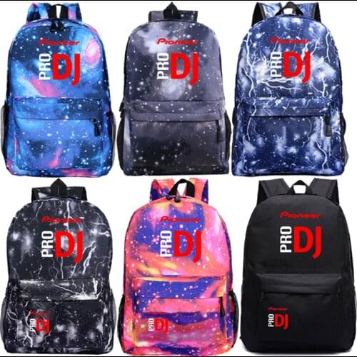 New Pioneer Pro DJ Backpack Luminous Mochila Students School Shoulder Bags Teenagers Daily Book Bags Back to School Gift