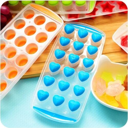 18 Grid Silicone Chocolate Mold Tray Creative Star/Heart/Round/Square Shaped Ice Cube Cake decoration Mold