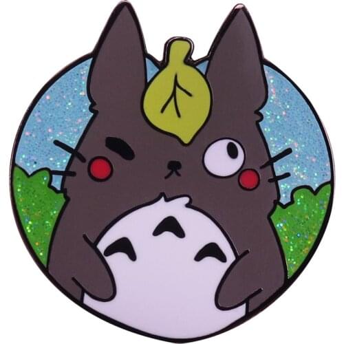Totoro enamel pin Japanese animated fantasy film brooch Studio Ghibli pin