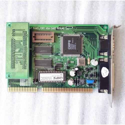 PCA-6653 REV.A0 Video Display Card for Flat Panel and CRT