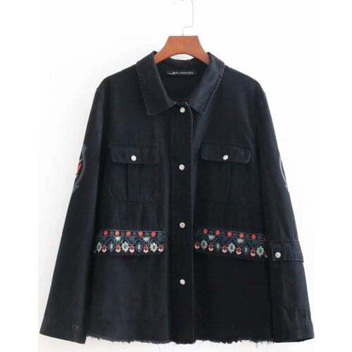 Embroidered jacket boho chic hippie clothing women bomber jackets Japanese style kimono jackets women winter 2018 FF1454 X