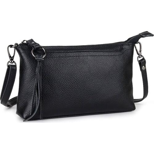 Genuine Leather Women Messenger Bags Tassel Crossbody Bag Female Fashion Shoulder Bags for women Clutch Small Handbags