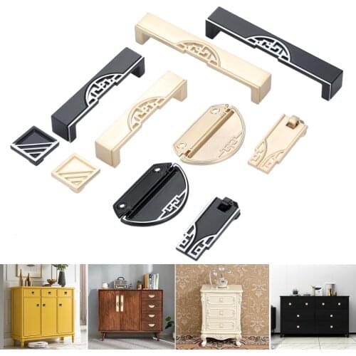 1Pcs Zinc Alloy Vintage Chinese Pull Handle Cabinet Knob Door Pull Furniture Handles Furniture Hardware