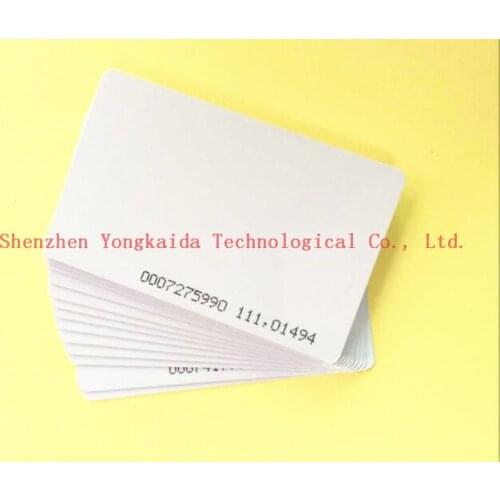 1000pcs/lot 125KHz ISO18000-2 TK4100 EM4100 blank pvc card rfid card