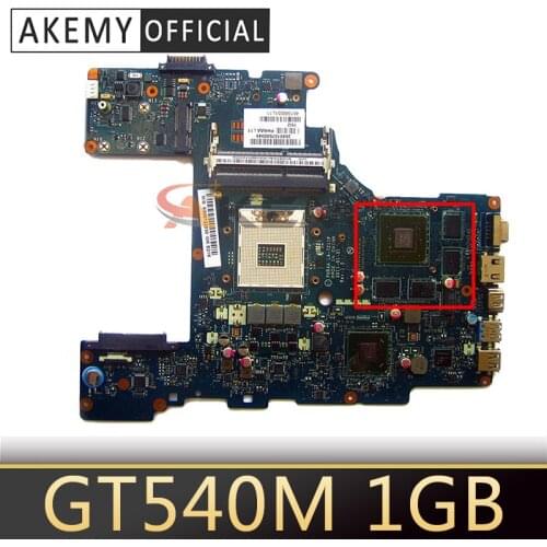 AKEMY For Toshiba Satellite P770 P775 Motherboard PHRAA LA-7211P K000122880 Mainboard HM65 DDR3 GT540M 1GB