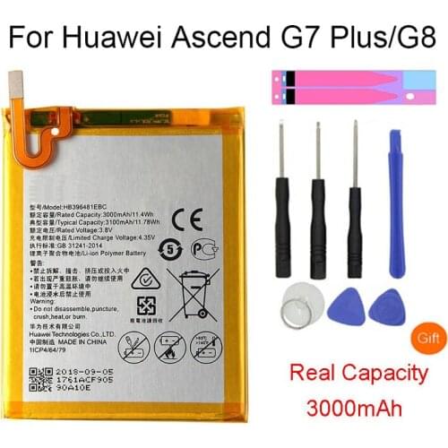 Original Replacement Phone Battery HB396481EBC For Huawei Ascend G7 Plus / G8 / G8X / Honor 5A / 5X / Maimang 4 3000mAh