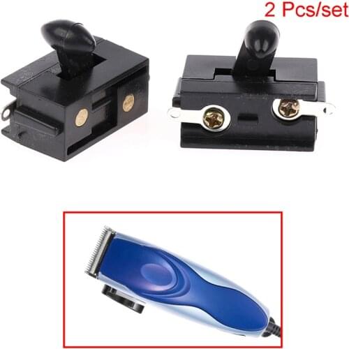2 Pcs Electric Hair Trimmer Clipper Replacement Power Switch Clipper Accessory