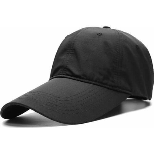 11cm long visor large head Man Big Size Causal Peaked Hats Dry Quickly Fishing Hat Man Plus Size Baseball Cap 55-60cm 60-65cm