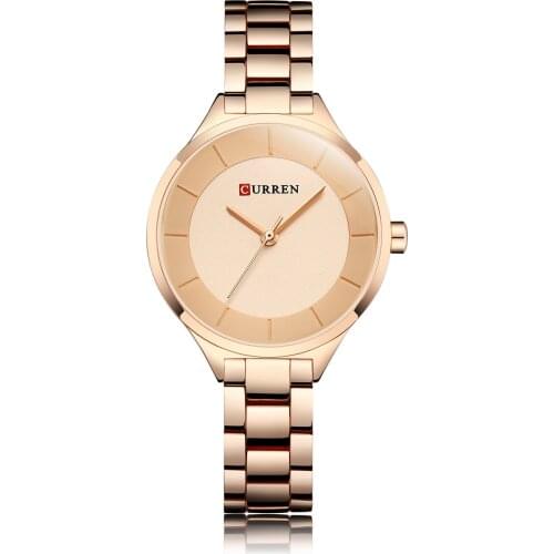 2021 CURREN NEW Watch Women Fashion Casual Simple Design Ladies' Small Dial Japanese Quartz Clock Dress Wristwatches Reloj Mujer