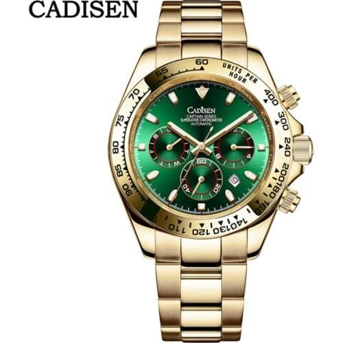 Automatic Watch CADISEN Design 2020 New Mechanical Wristwatch Men Stainless Steel Waterproof Fashion Watch Top Luxury Gold Watch