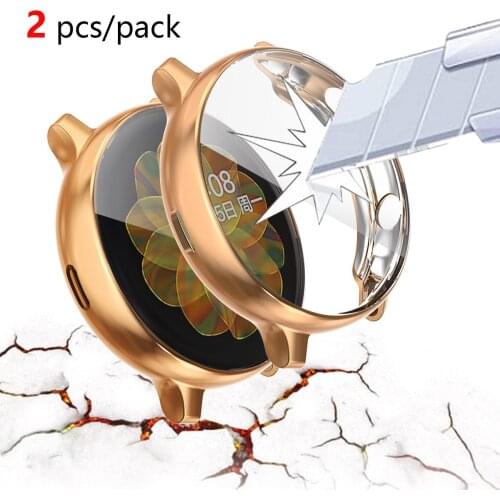 Galaxy Watch Active2 Case for Samsung Galaxy Watch Active 2 40mm 44mm Cover Silicone Full Screen Protection Cases