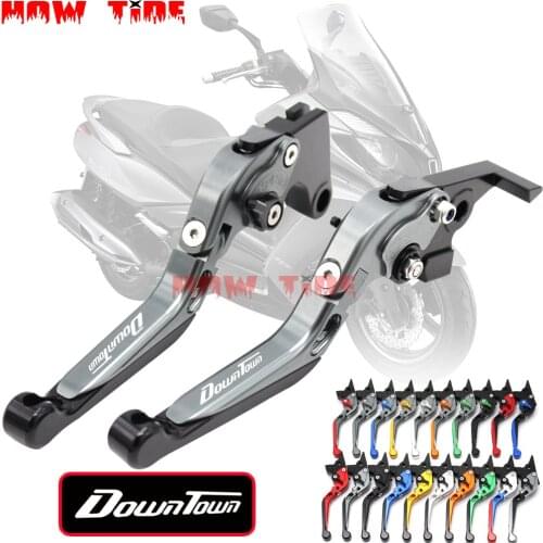 CNC Motorcycle Brakes Adjustable Foldable Extendable Clutch Brake Lever Set Fit For KYMCO DOWNTOWN 125/200/300/350