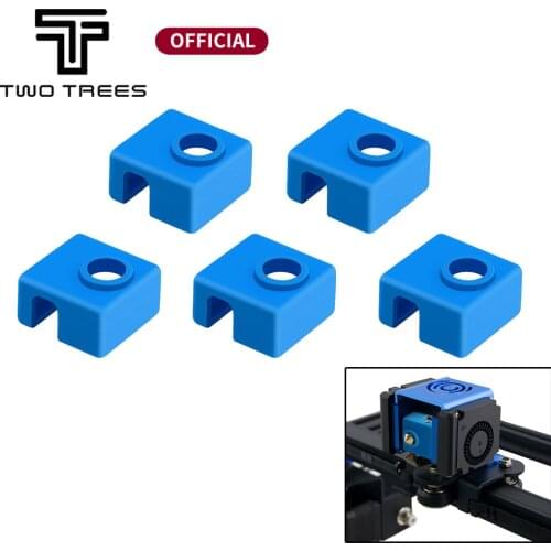 1-5Pcs 3D Printer MK8 Protective Silicone Sock Cover Case for Ender 3 Heater Block of CR10,10S,S4,S5 Anet A8 MK7/MK8/MK9 Hotend