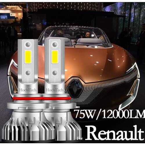 For Renault Megane Triber Duster Espace Fluence Logan Captur Clio High Beam Low Beam Headlight Bulbs Led Fog Light H1 H7 H11