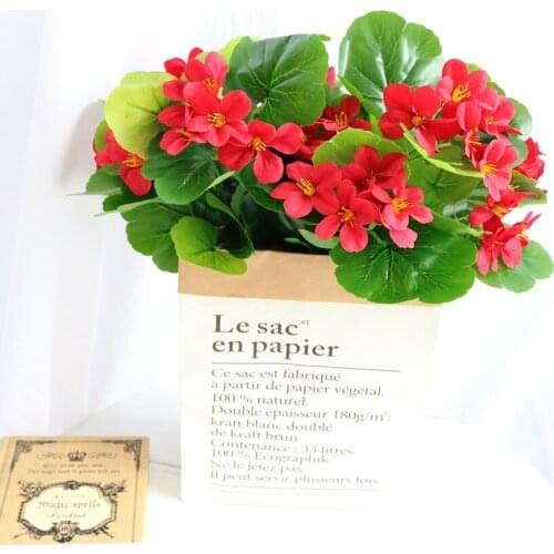 Artificial flowers Artificial Begonia flowers Silk Fake Hydrangea Flower Home office Wedding Decoration