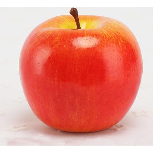 10pcs 8cm size artificial fruit Plastic Fake Fruit artifical red apple&artificial plastic fake simulated red apple