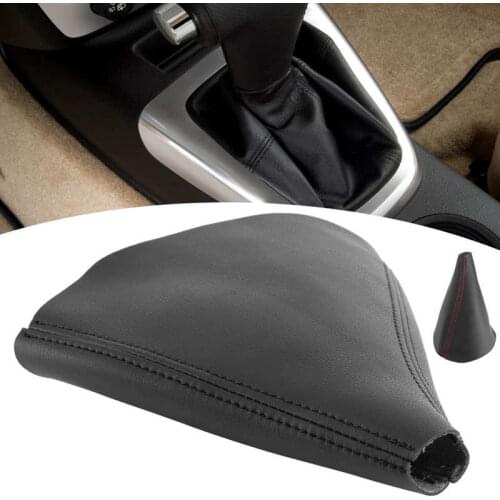 PU Leather Car Shift Cover Soft Car Auto Shifter Boot Cover Fit for Hummer H3 2005-2011 automobiles accessories